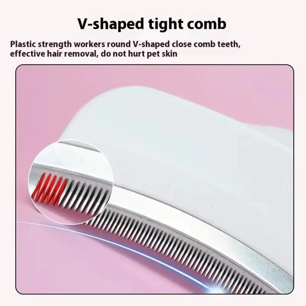 Pet Slicker Brush Self Cleaning Undercoat Deshedding Rake for Cats Dogs Puppy Shorthair Longhair Grooming
