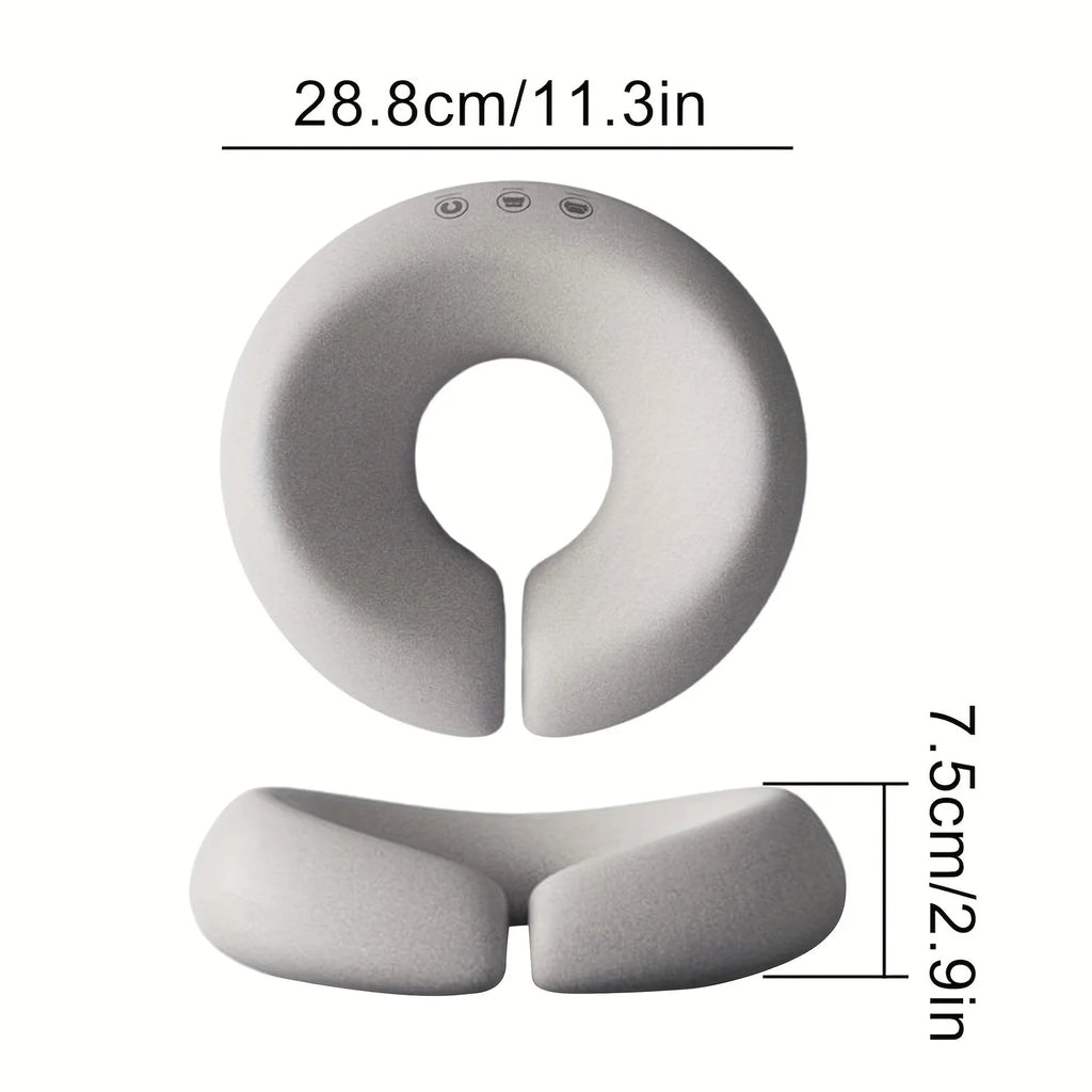 1pc Gray Contour Face Pillow with,Ergonomic Neck & Facial Support Cushion, Zipper Closure, Dry Clean Only,Multi-Use for Home