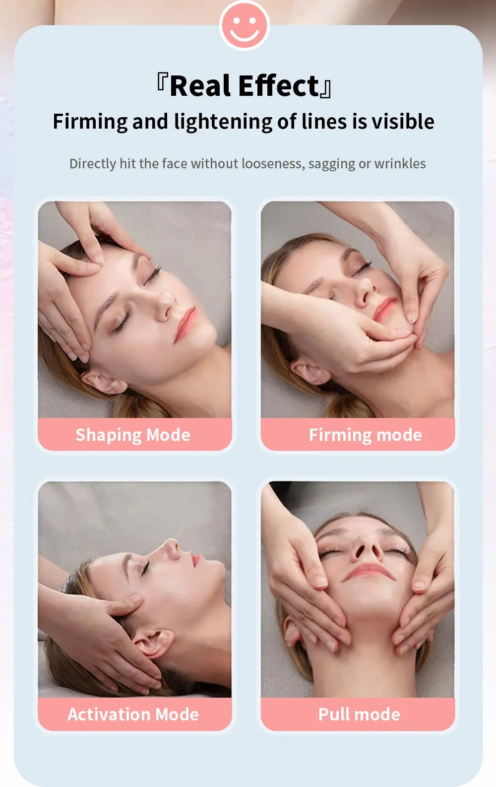 Face Lifting Machine Facial Microcurrent Roller Massager Skin Tightening Rejuvenation Anti Wrinkle Firming Vibration Beauty Care