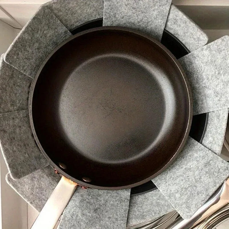 Pot and Pan Protectors 6Pcs Pot Dividers Pad Non-woven 3 Sizes Pans Separator Pads for Protecting Separators Pads Cookware