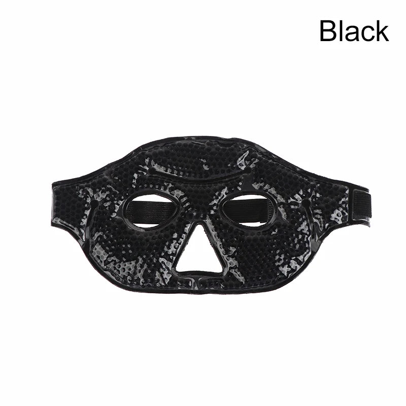 Reusable Cooling Eye Mask with Gel Beads - Visible Cold Compress for Puffy & Dry Eyes, SPA Care Essential