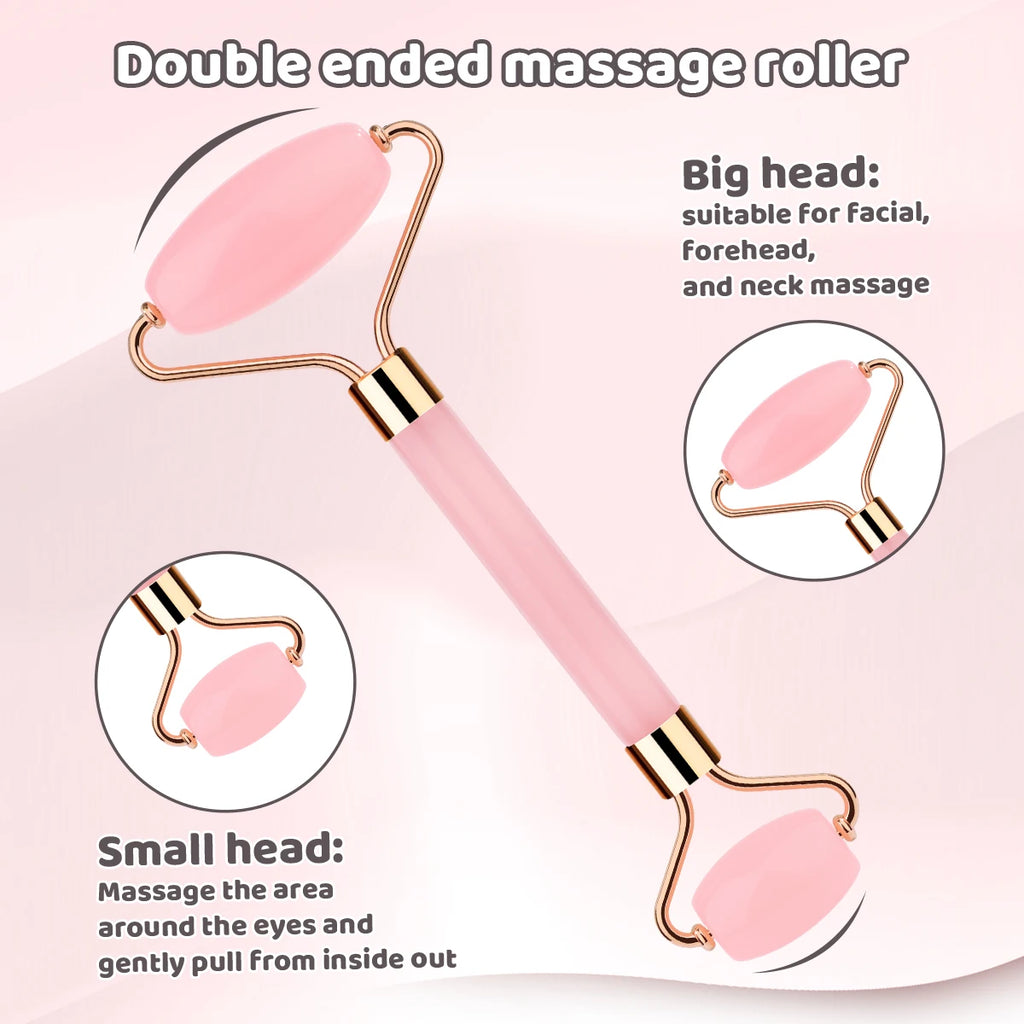 3pcs portable facial massage tool set, universal, battery-free, suitable for daily skin care massage.