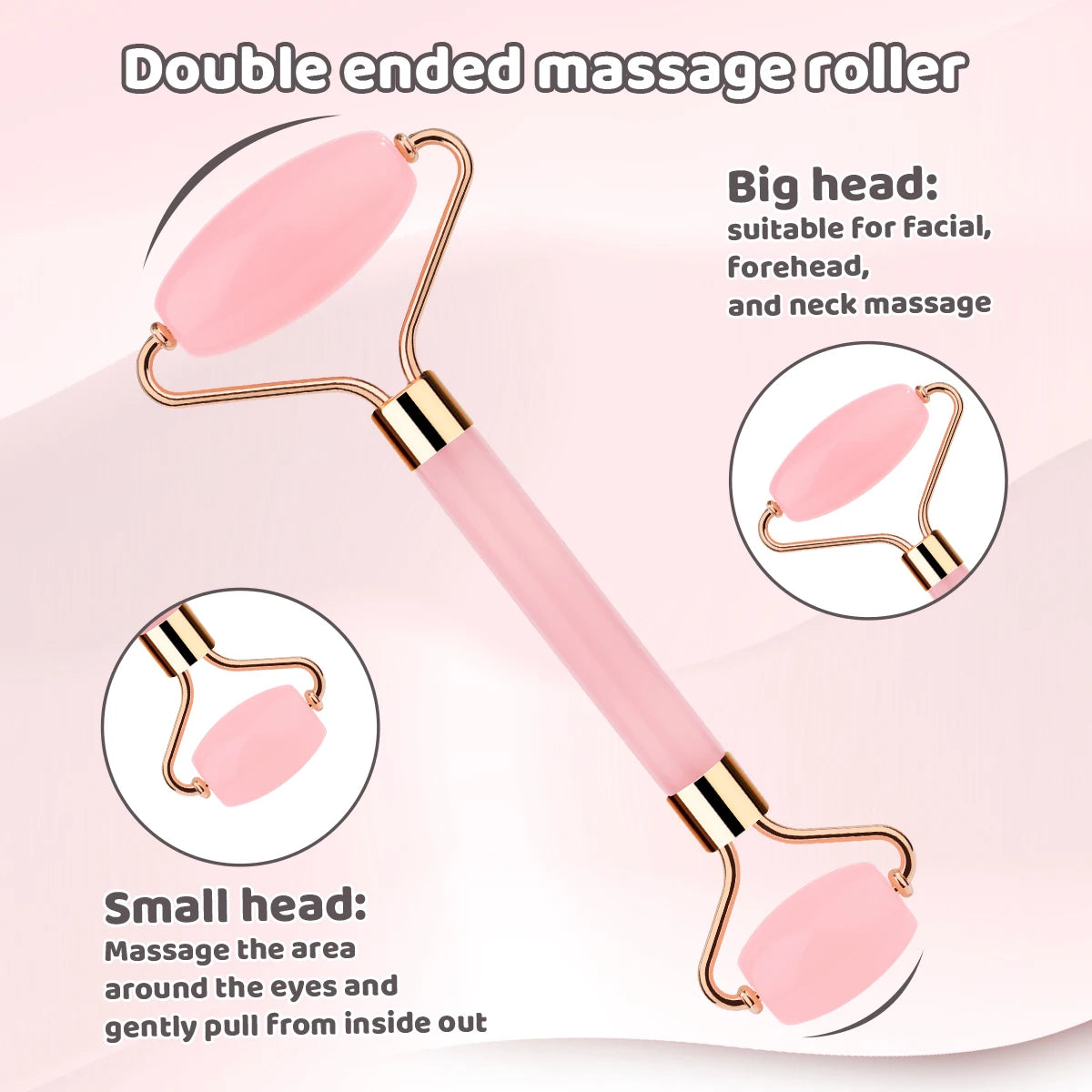 3pcs portable facial massage tool set, universal, battery-free, suitable for daily skin care massage.