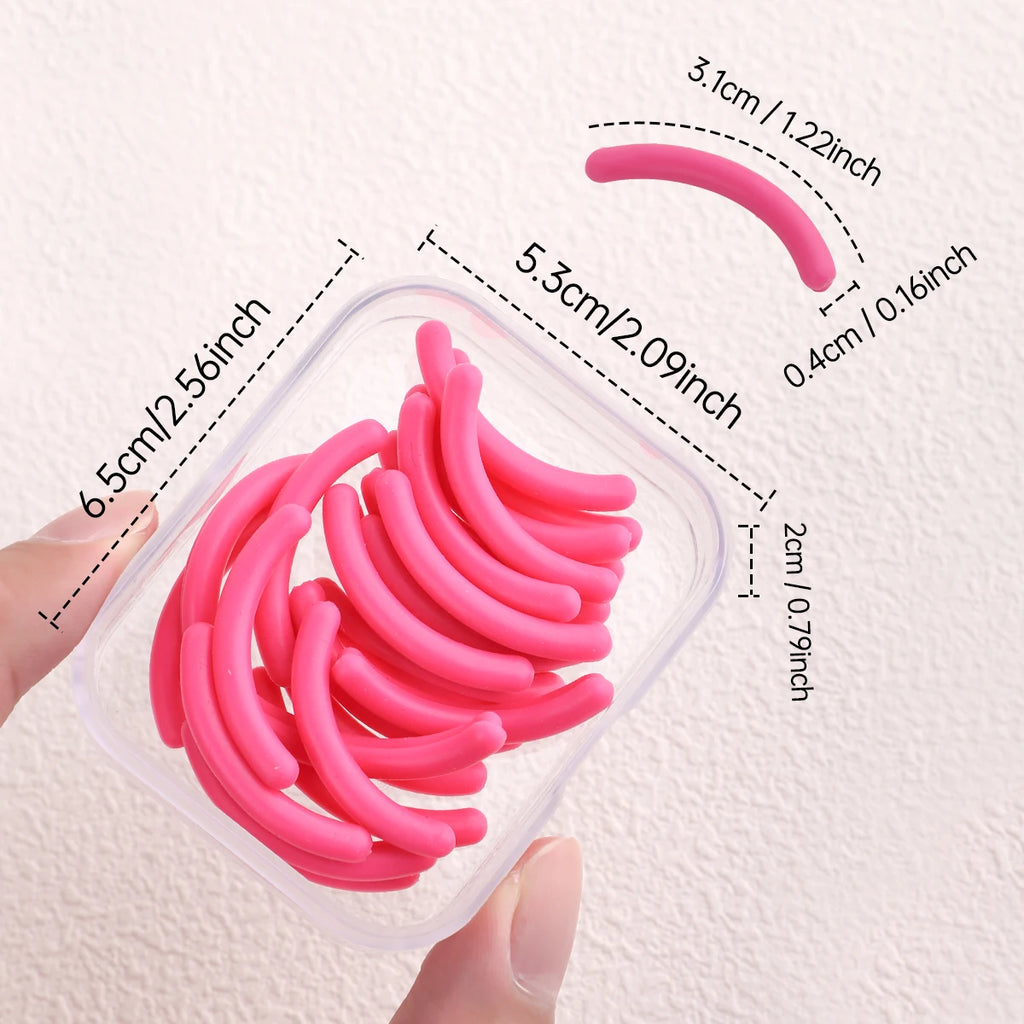30pcs Silicone Rubber Strip for Eyelash Curler, Soft Silicone Replacement Pad for Eyelash Curler, Universal Eyelash Curler.