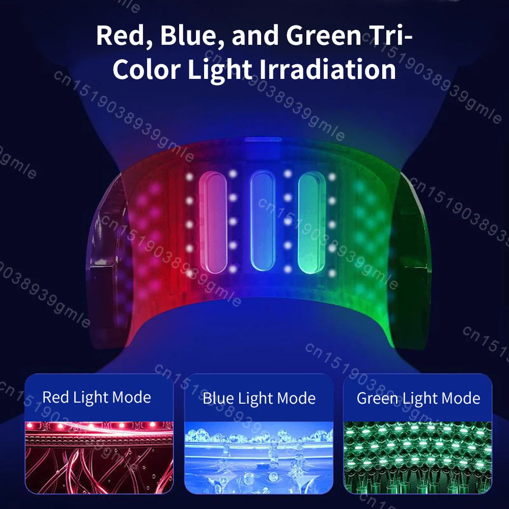Neck LED Lift Mask Photon Anti-Wrinkle Skin Tightening Neck Beauty Device Skin Brighten Rejuvenation Neck Wrinkle Remover