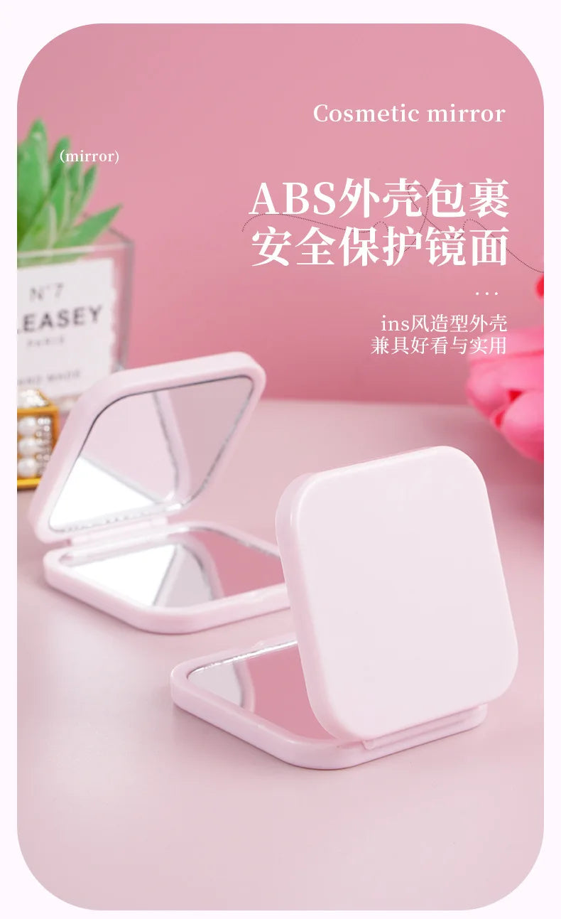 Round Mini Makeup Mirror Dustproof Small Makeup Mirror Gift For Birthday