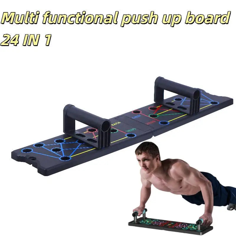 Home Gym Push Up 24 Holes Push Up Stand 1 Set Multifunctional Thicken Push Up Board Fitness Muscle