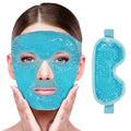 Gel Cooling Ice Face Eye Mask Facial Mask Hot Cold Compress Pack Gel Bead Cold Face Eye Mask Ice Pack Compress Sleeping Face SPA