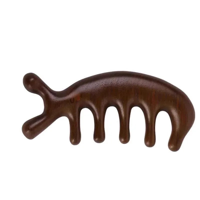 Gua Sha Massage Comb - Large-Toothed Facial Massager for Head Face Scalp and Full Body - Gua Sha Relaxation Tool