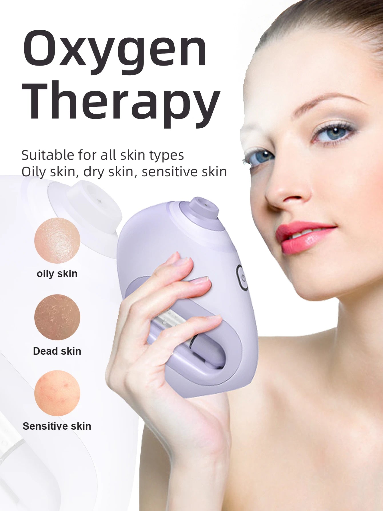 Nano Facial Sprayer Water Steamer Oxygen Injection Moisturizing Machine Handheld Spray Face Steamer Mist Skin Care Beauty