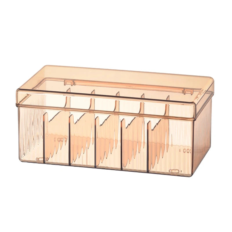 Eyelash Storage Box with Lid Desktop Cosmetics Organization Tool Acrylic Transparent Case Holder Exclusively For Makeup Supplies