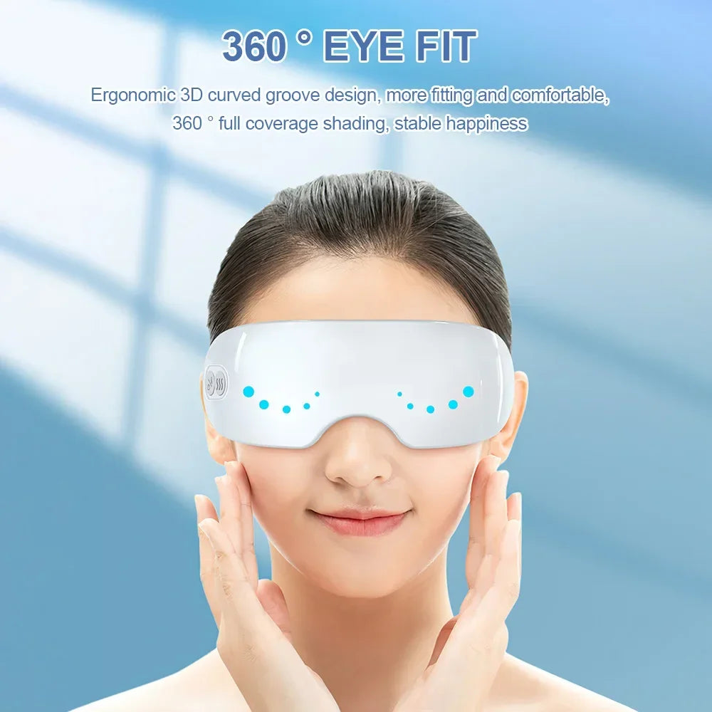TINSOL Smart eye massager, steam eye mask, eye massager effectively relieves eye fatigue and dry eyes, smart eye care device