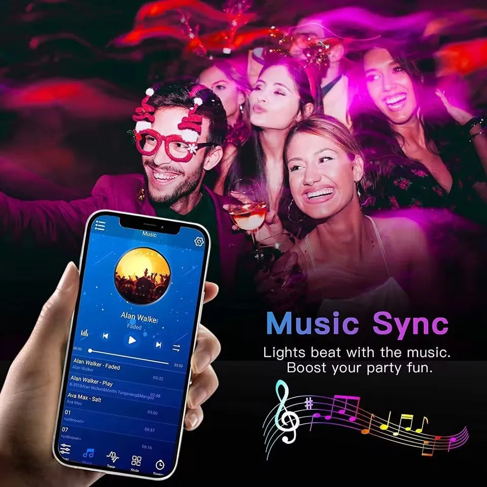 Smart Led Strip Lights 24V RGB Led Light APP Control Music Sync Flexible Ribbon Tape Christmas Party Room Decoration Lighting