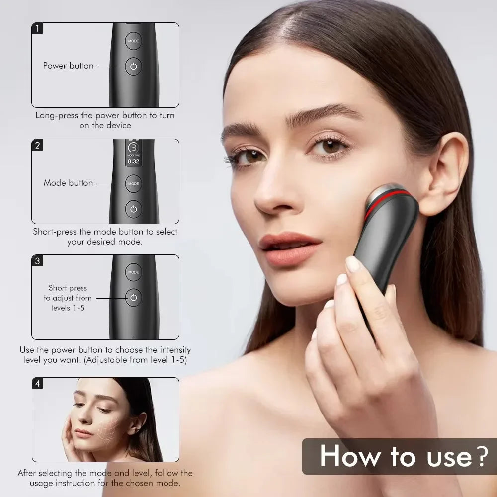 2025 Age Booster Pro Home Skincare Anti-aging Beauty Device Portable Light Therapy Essentials Acne Treatment Device