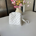 Black Dot Makeup Bag for Women Cosmetic Organizer Pouch Sweet Style Toiletry Bag Case