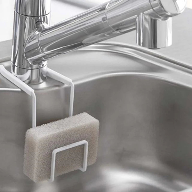Sink Sponge Holder Small Kitchen Bathroom Metal Organizer Liquid Dish Drainer Faucet Rack Shower Convenient