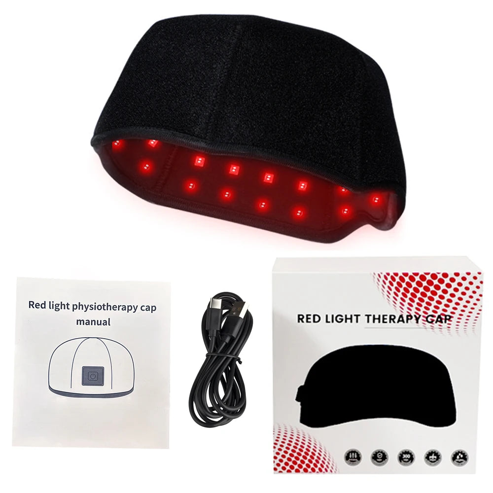 New Infrared LEDs 650nm&850nm Red Light Therapy Hair Growth Cap For Hair Regrowth Anti Hair Loss Relax Scalp Anti-inflammatory