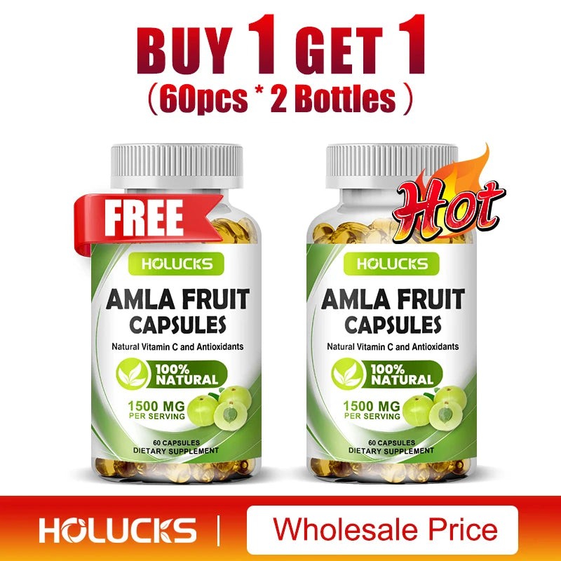 Amla Vitamin Supplements, Supports Metabolism, Detox & Digestion, Collagen Booster, Provides Cellular Defence, Skin, Hair Health
