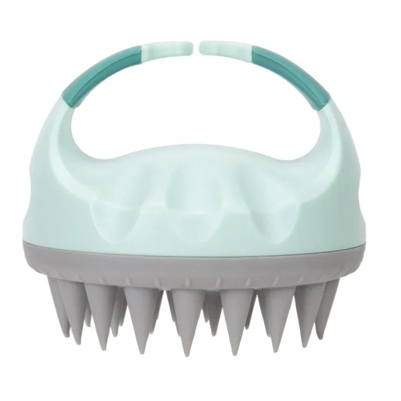 Scalp Scrubber Shampoo Brush with Handle Hair Washing Massager Clean Scalp Exfoliator Tool for Hair Care