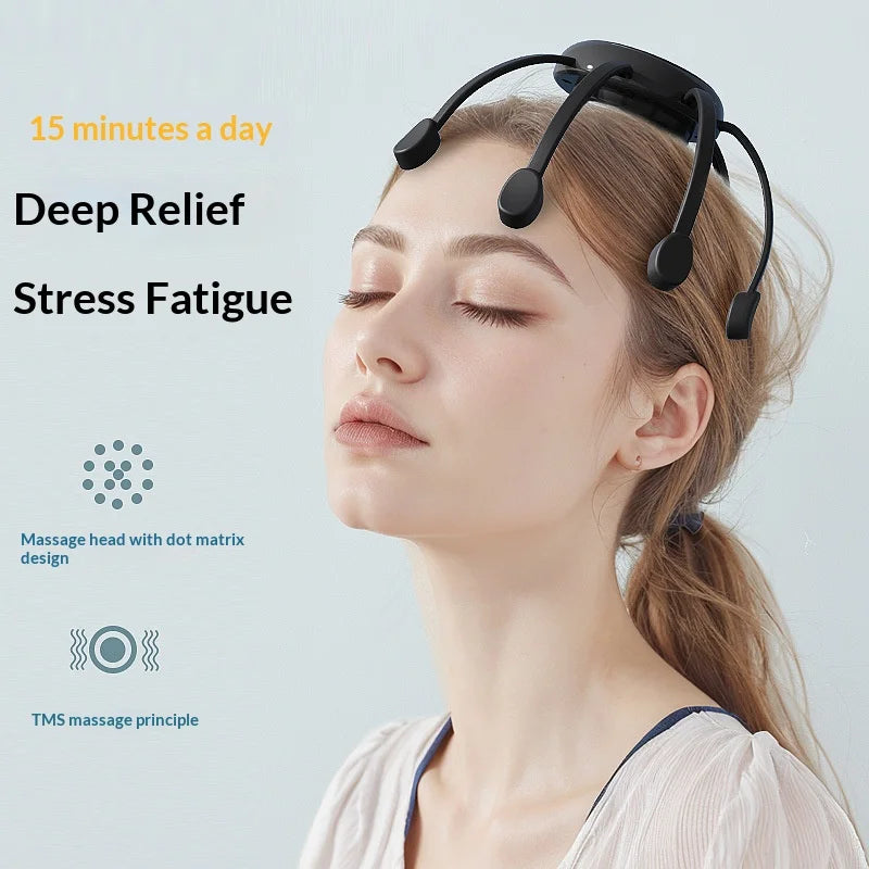 Electric Scalp Massager with 3 Modes, 360 Degree Head Massager, Cordless Portable Head Scratcher for Stress Relax
