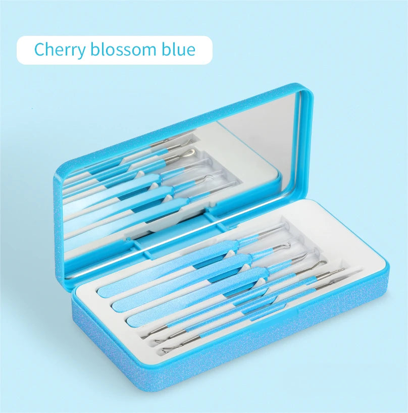Facial Acne & Blackhead Remover Beauty Set Pimple Extractor Kit