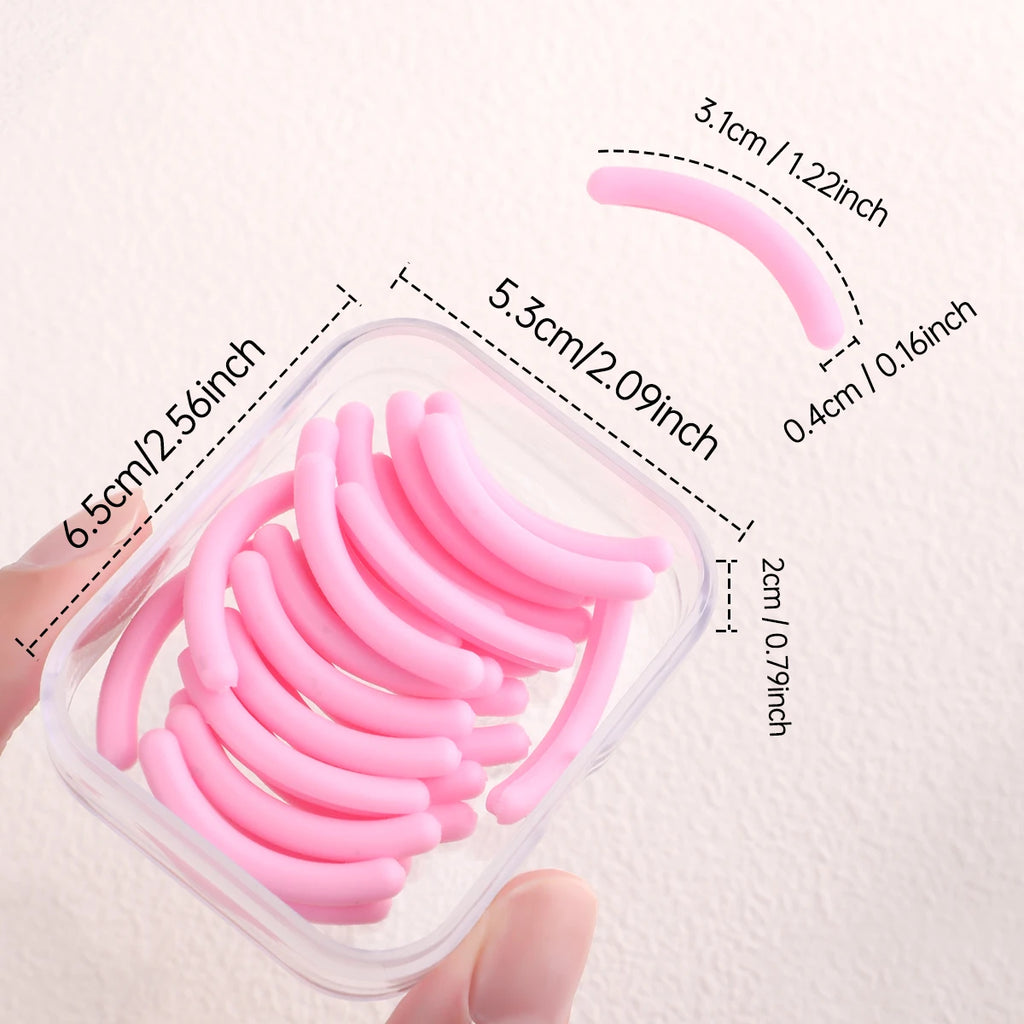 30pcs Silicone Rubber Strip for Eyelash Curler, Soft Silicone Replacement Pad for Eyelash Curler, Universal Eyelash Curler.