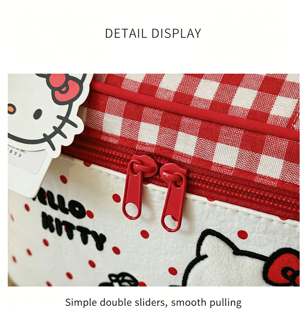 Hello Kitty Cosmetic Bag Large Capacity Travel Makeup Organizer with Handle