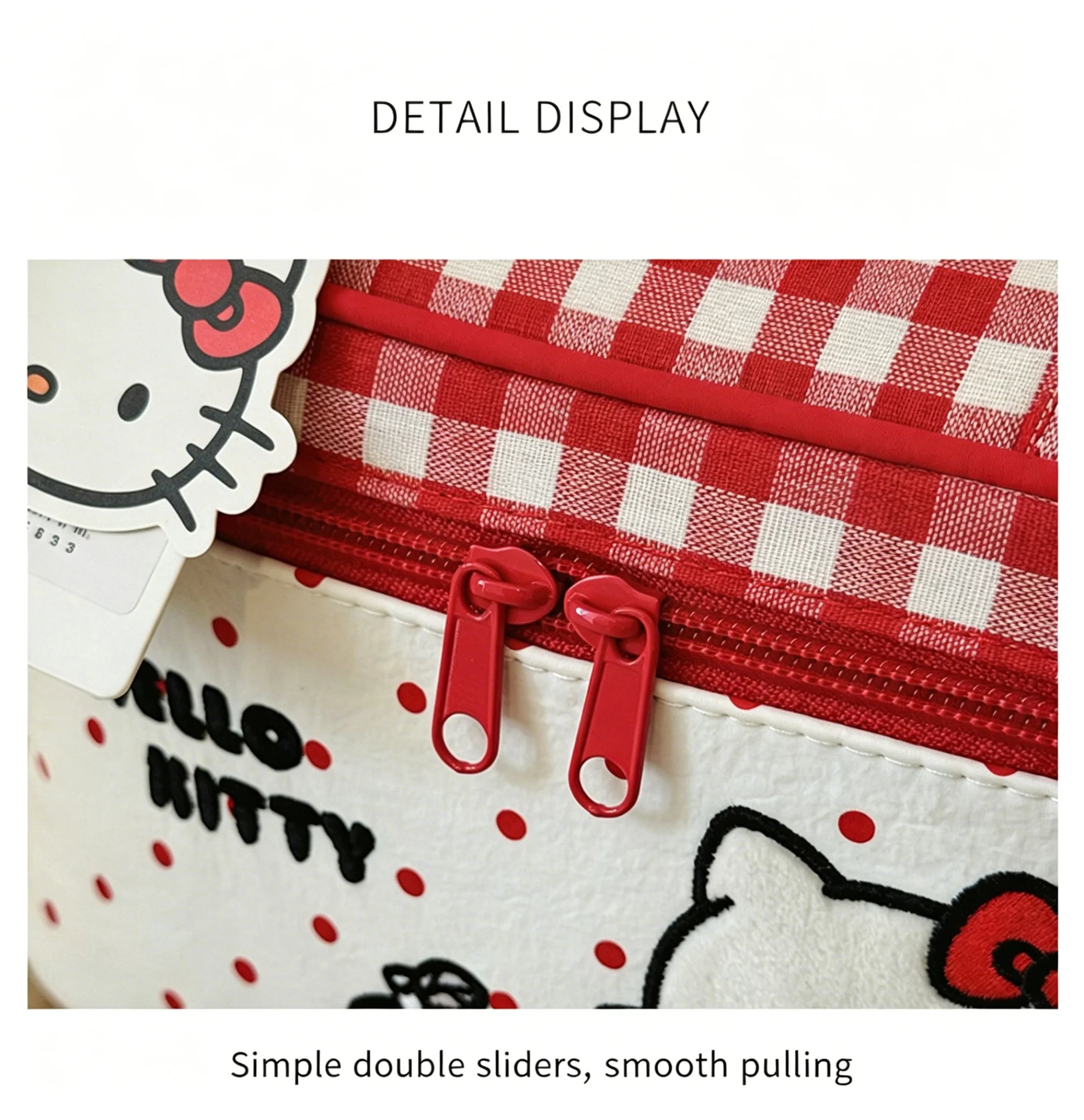 Hello Kitty Cosmetic Bag Large Capacity Travel Makeup Organizer with Handle