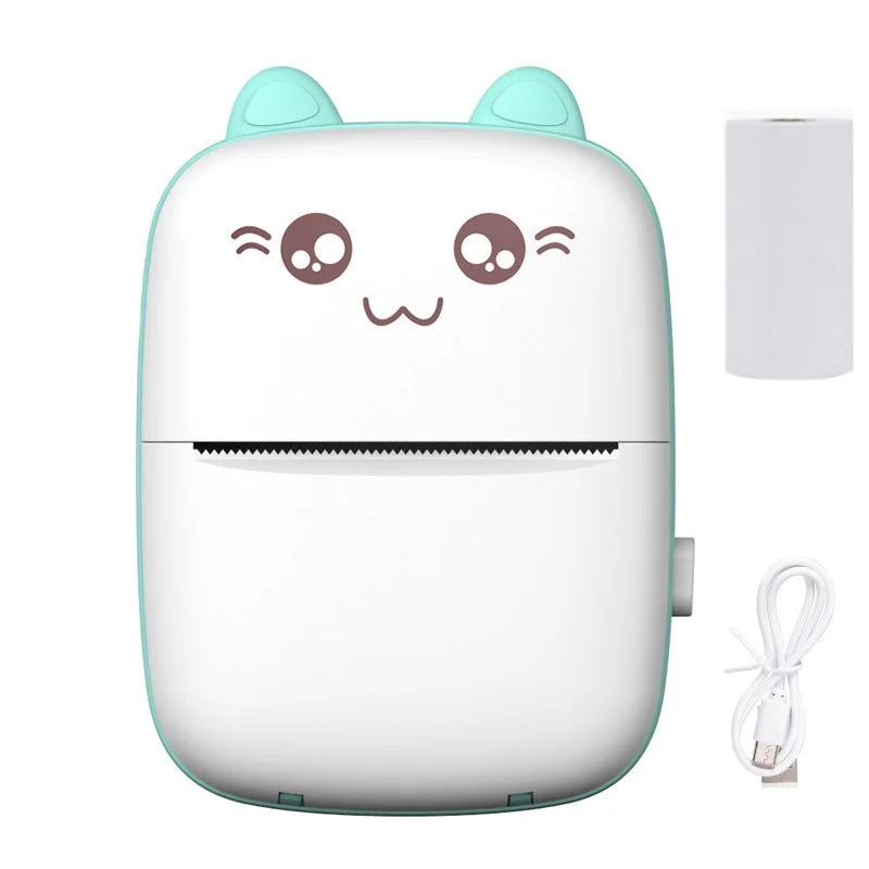 Mini Thermal Printer Portable Printer Inkless Bluetooth Wireless BT 200dpi  Photo Label Memo Wrong Question Printing Baby gift