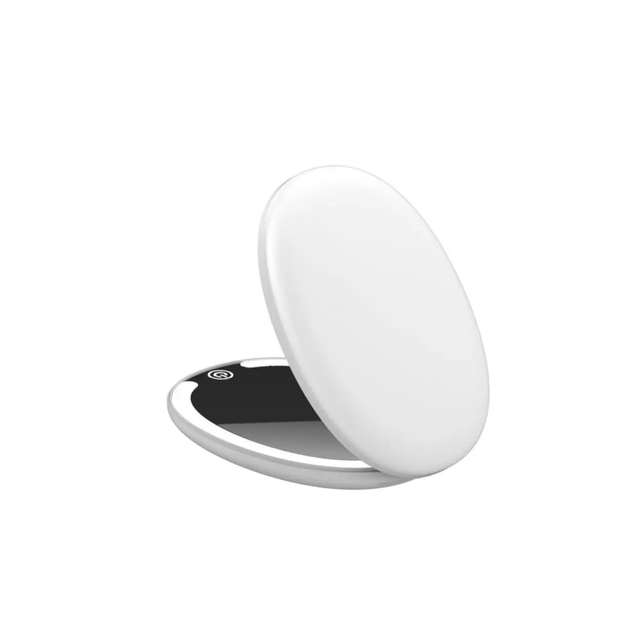  LED HD Folding Makeup Mirror, Portable Tri-Color Light Double-Sided Mirror with 5X Magnification for Travel 