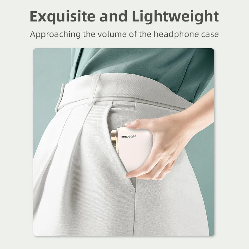 Mini Professional Portable Massage Gun Deep Tissue Impact with Intelligent Pressure Sensor for Gym Travel Office Quiet Exercise