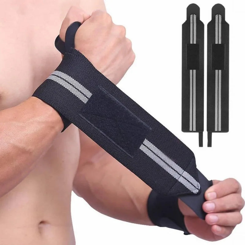 Weight Lifting Wrist Straps Non Slip Gym Workout Grip Support Straps Adjustable Fitness Pulling Wrist Wrap for Deadlift Training