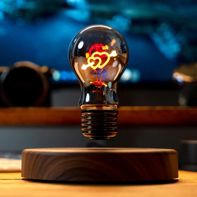Magnetic Levitation Lamp 360° Rotation Creativity Floating Glass LED Bulb Home Office Desk Decoration Gift Table Bedroom Lights