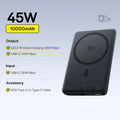 Baseus Qi2 Magnetic Power Bank 10000mah 15W Wireless Charging 22.5W Wired Charge Qi2-Certified for iPhone 16 15 14 13 12 Pro Max
