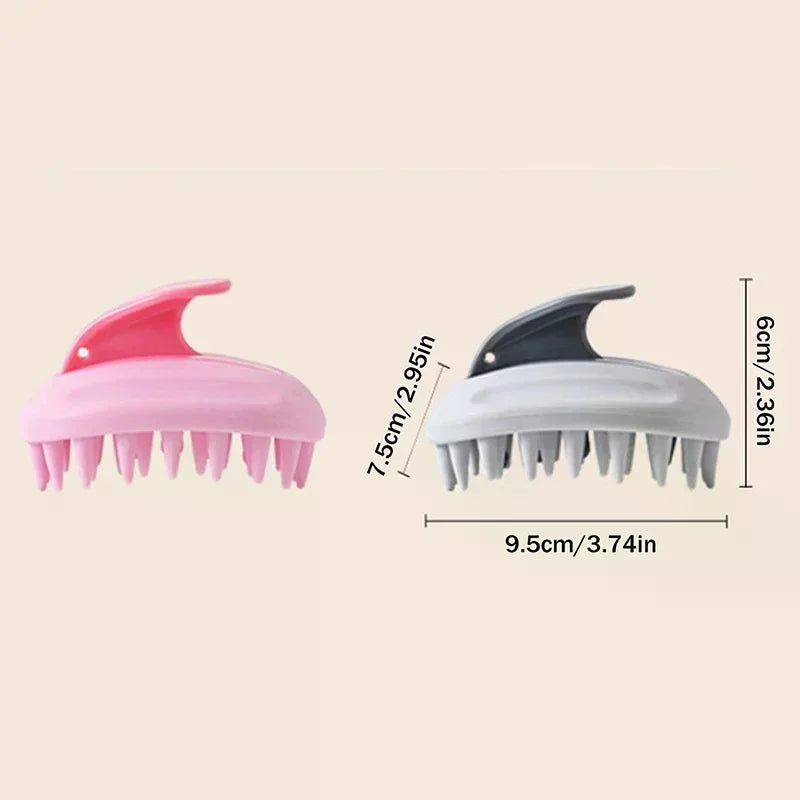 2-In-1 Shampoo Brush Head Scalp Massage Comb Hair Washing Comb Body Massage Brush Bath Shower Brush Salon Hairdressing Tool