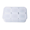 Food Storage Container 6 Grids Vegetable Fruit Fresh-keeping Box with Lid for Refrigerator Kitchen Spice Seasoning Storage Jar