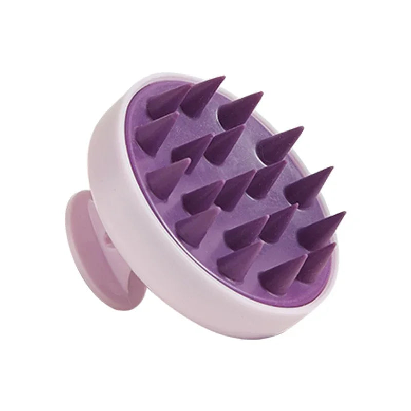 2-in-1 Silicone Scalp Massager & Shampoo Brush - Painless Hair Growth Stimulator for Shower, Gentle Head Spa Tool