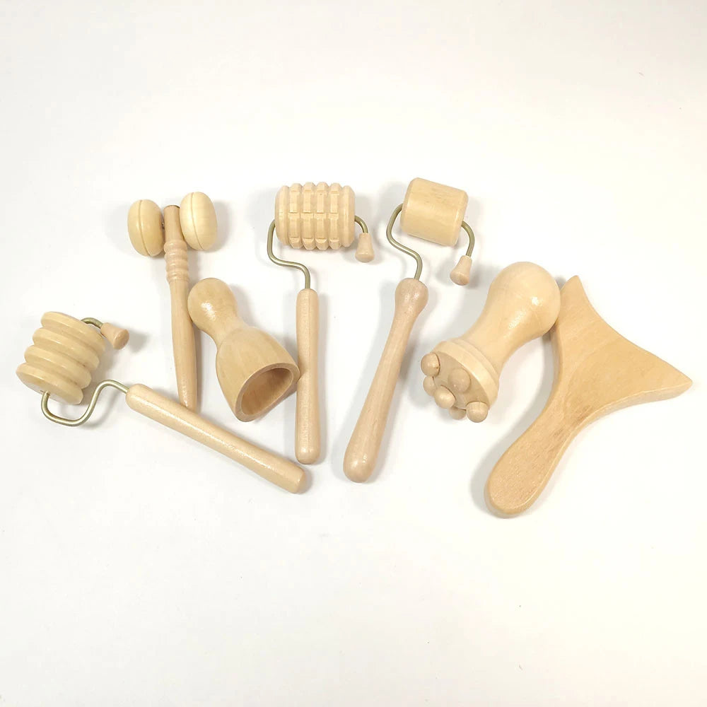 Face Massager Wood Therapy Facial Lifting Maderoterapia Gua Sha Wrinkle Remover Skin Scraper Anti Cellulite Neck Lift Tool