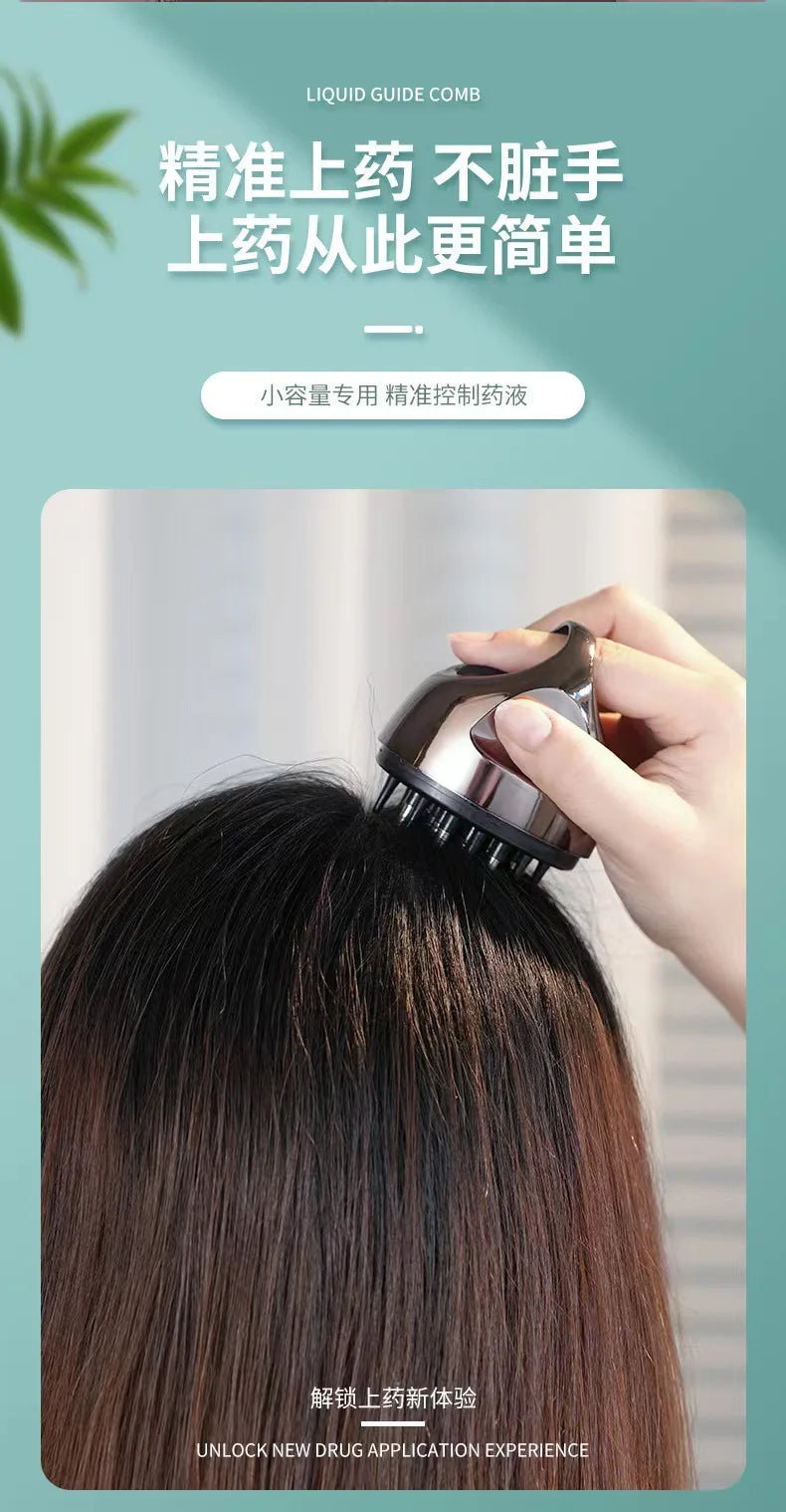 Scalp Guide Comb, Essential Oil Applicator for Hair Treatment & Growth Serum Care