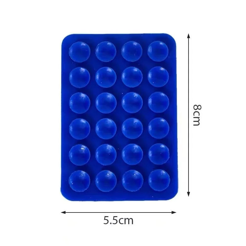 Silicone Suction Phone Holder Mat Multifunctional Suction Cup Wall Stand Square Anti-Slip Single-Sided Case Mount Back Sticker