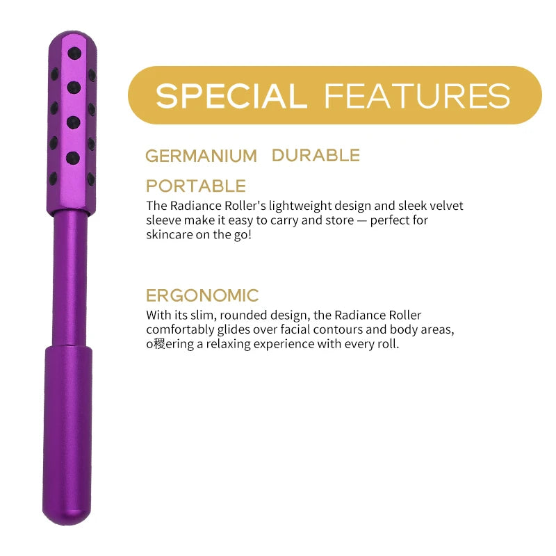 1pc Facial Roller Massager 24-gauge Massage Rod Facial Massage Tool