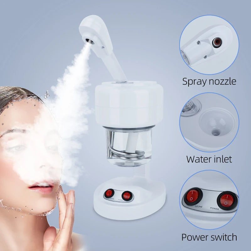 Hot Sale Ozone Steam Face Warm Mist Spray Portable Facial Steamer For Face Professional Ionic Facial Steamer for Home Use