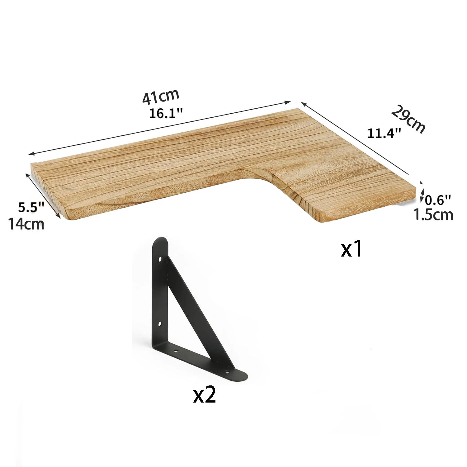 Modern Wood Floating Shelves Wall Mounted Space Saving Corner Design For Home Decoration Top Quality Delicate Style