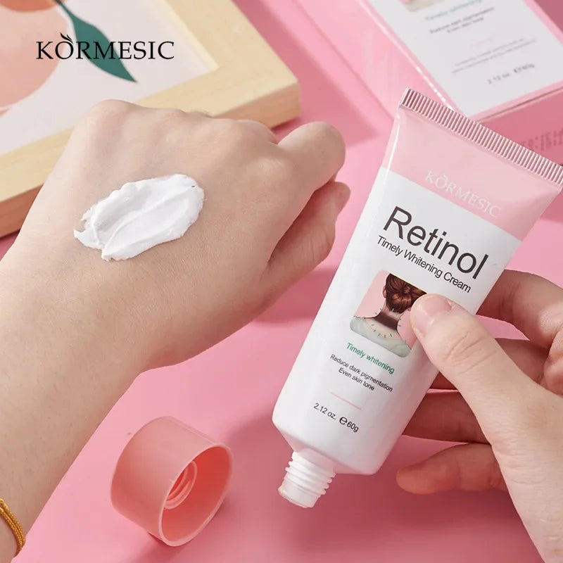 Retinol Whitening Cream Private Parts Underarm Bleaching Neck Lift  Firm Butt Knee Brighten Inner Thigh Dark Remove Melanin 60g