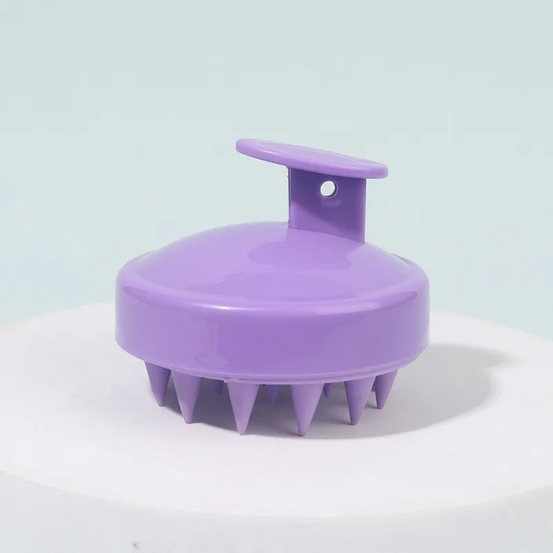 Massager Shampoo Brush Soft Silicone Bristles for Scalp Care Hair Scalp Scrubber Exfoliator for Dandruff Removal Hair Growth