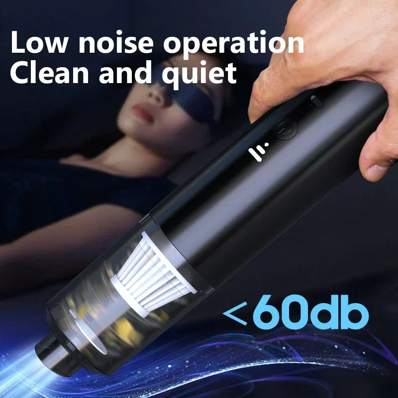 Mini Car Vacuum Cleaner Cleaning Powerful Suction Handheld Car Vacuum Cleaner Rechargeable for Car and Home Auto Vacuum Cleaner