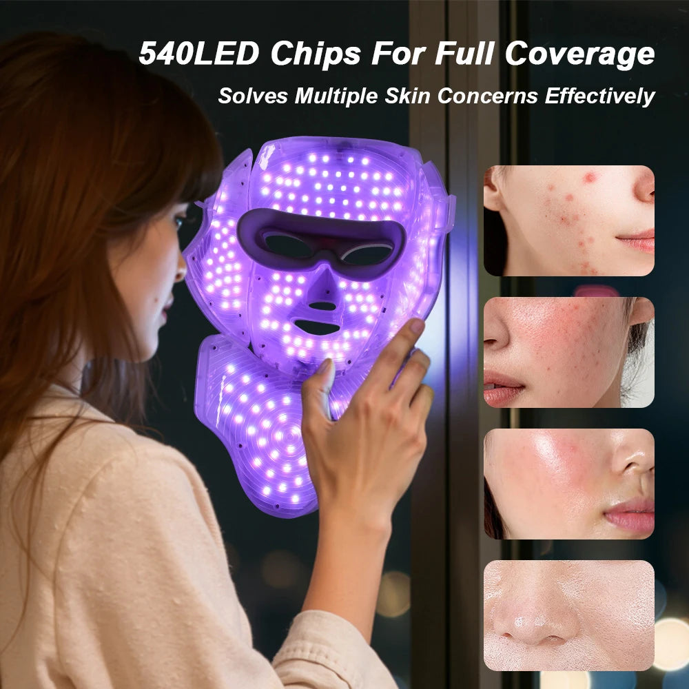 7 Colors LED Face Mask Facial LED Mask Skin Care Facial Spa Home Use Beauty Machine
