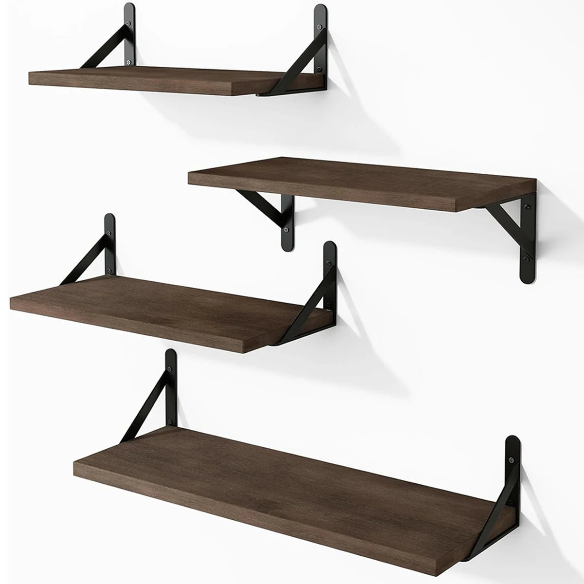 Floating Shelves for Wall,Bookshelves，Wall Mounted Wood Shelf for Living Room, Bathroom, Bedroom, Kitchen, Home Decor