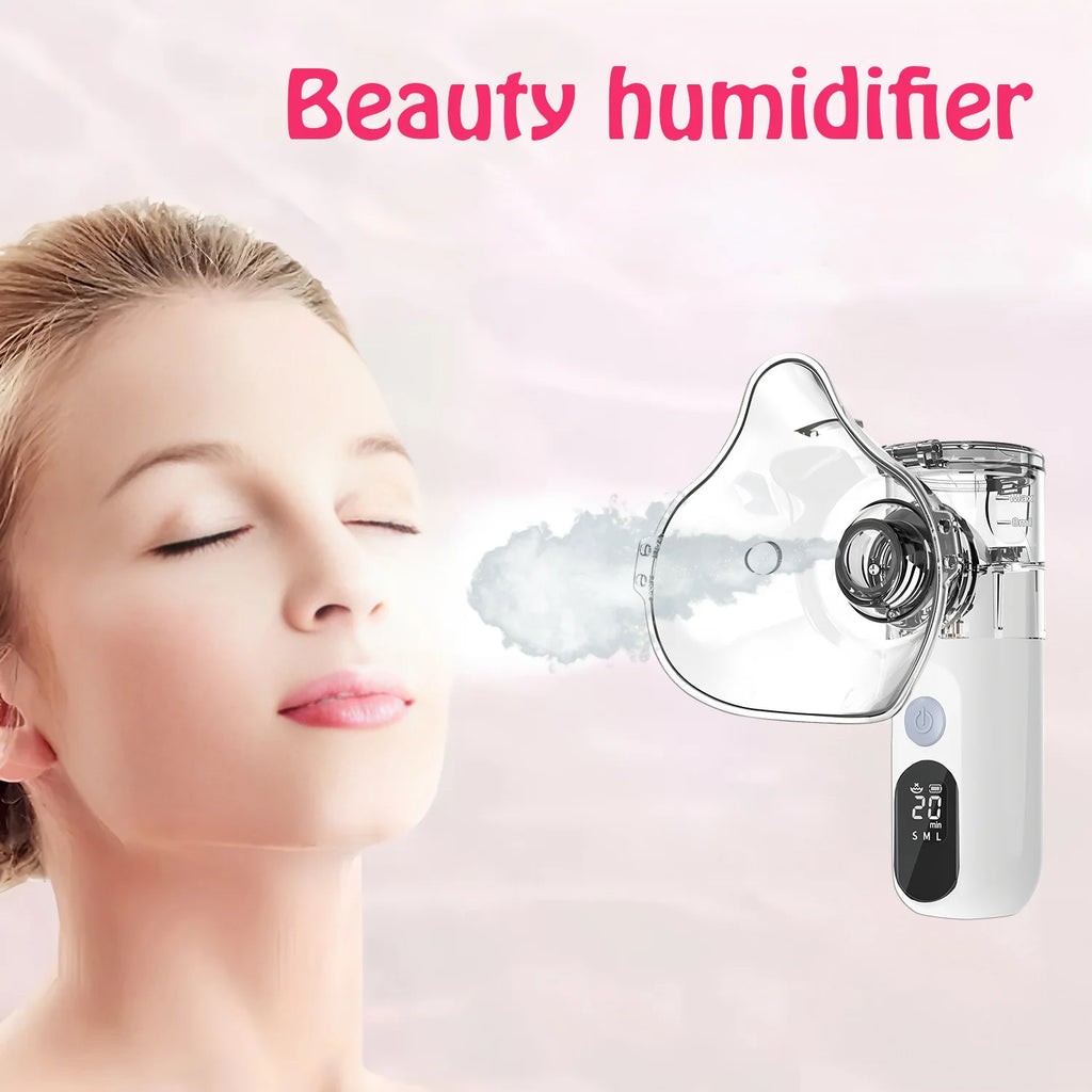 Mini Nano Mist Sprayer Facial Steamer Face Humidifier USB Rechargeable Face Moisturizing Nebulizer Pore Cleaning Hydrating Spray