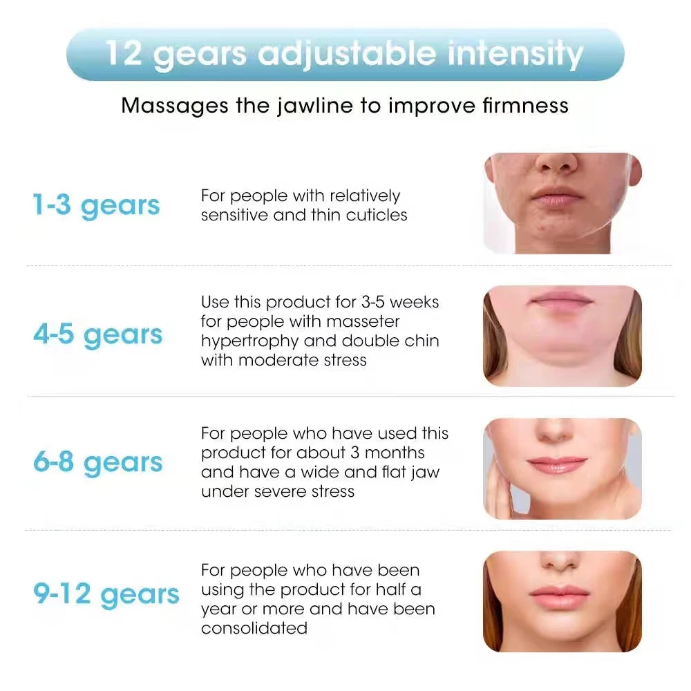 Ems Micro-Current Face Slimming Instrument Tighten Double Chin Face Slimming Facial Beauty Instrument